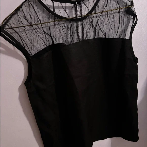 Elegant Black Sheer Top - Picture 3 of 7
